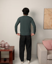 Textured Stretch F/S - Moss Green