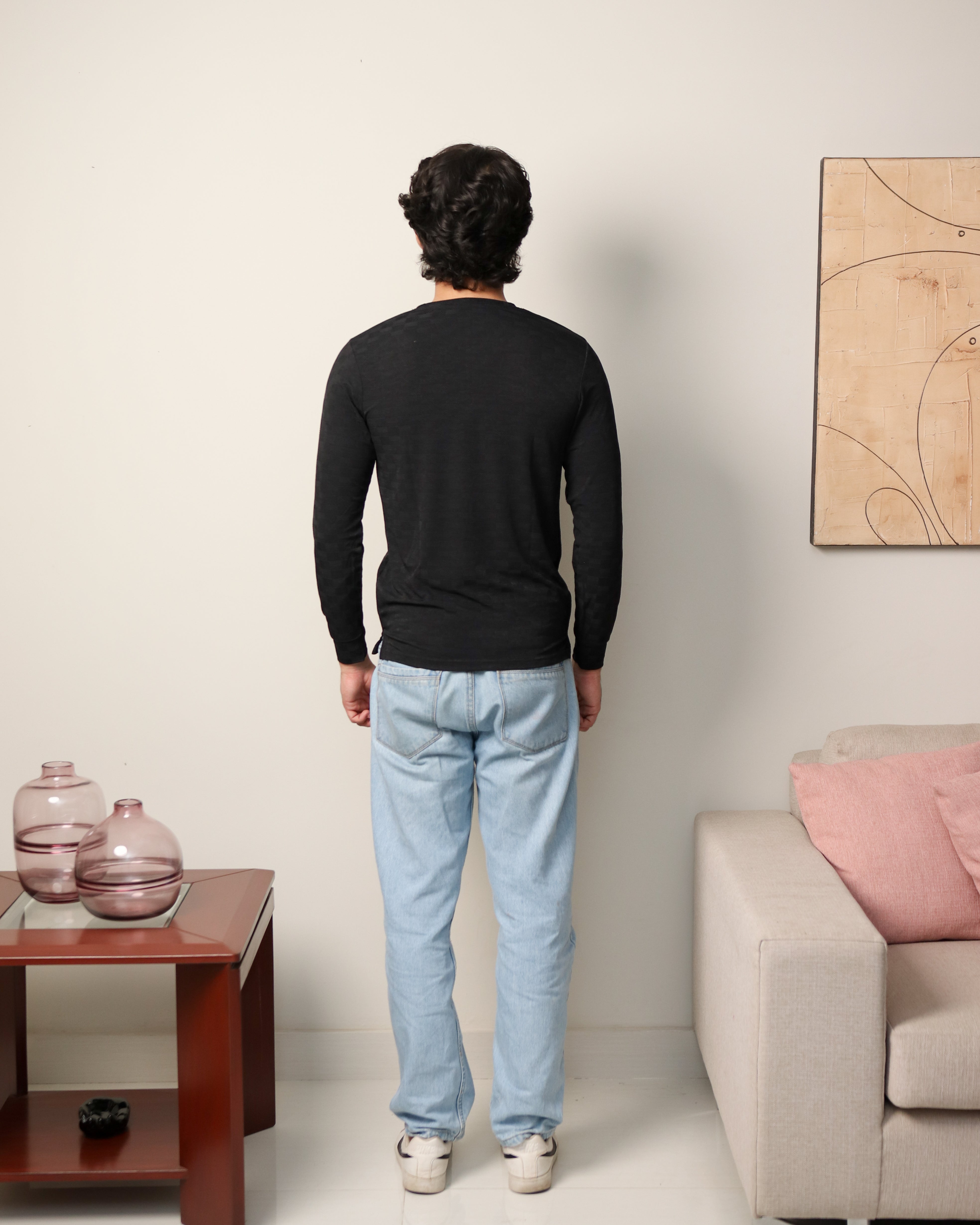 Textured Stretch F/S - Black