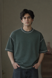 Terry Oversize Sage Green - 250GSM