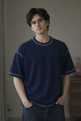 Terry Oversize Navy Blue - 250GSM