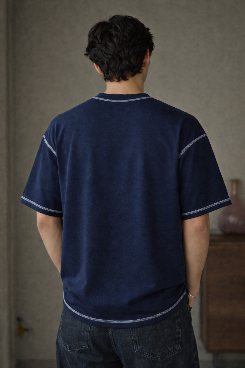 Terry Oversize Navy Blue - 250GSM