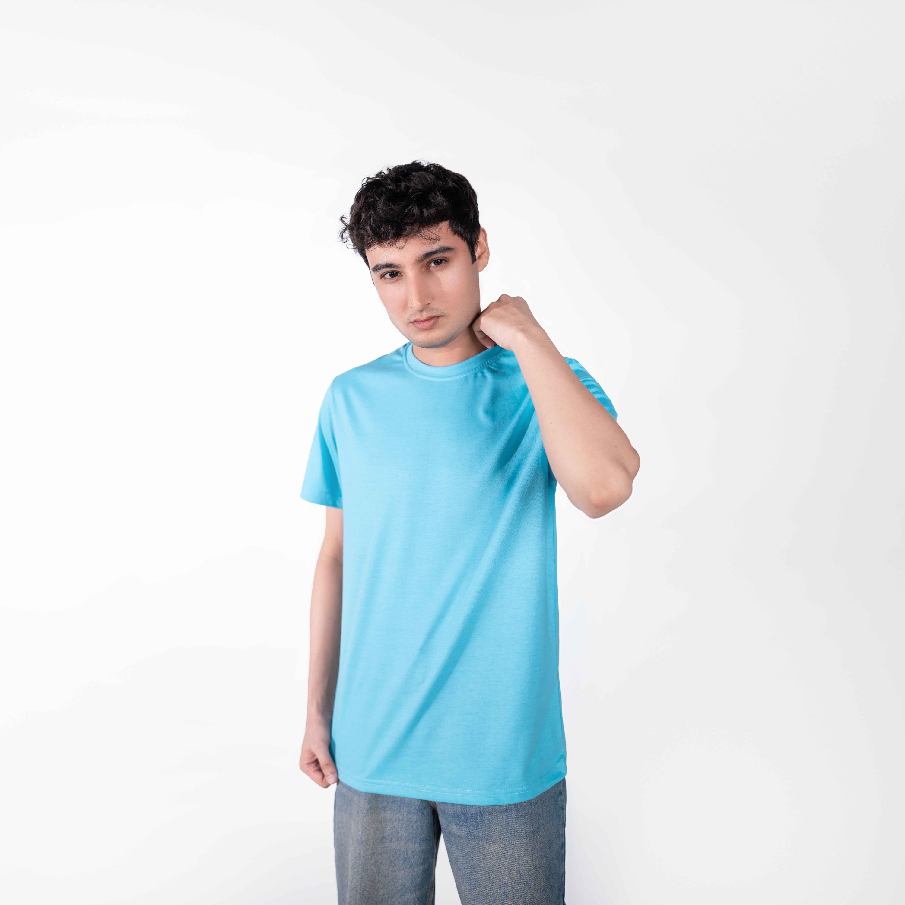 Sky Blue Basic Tee