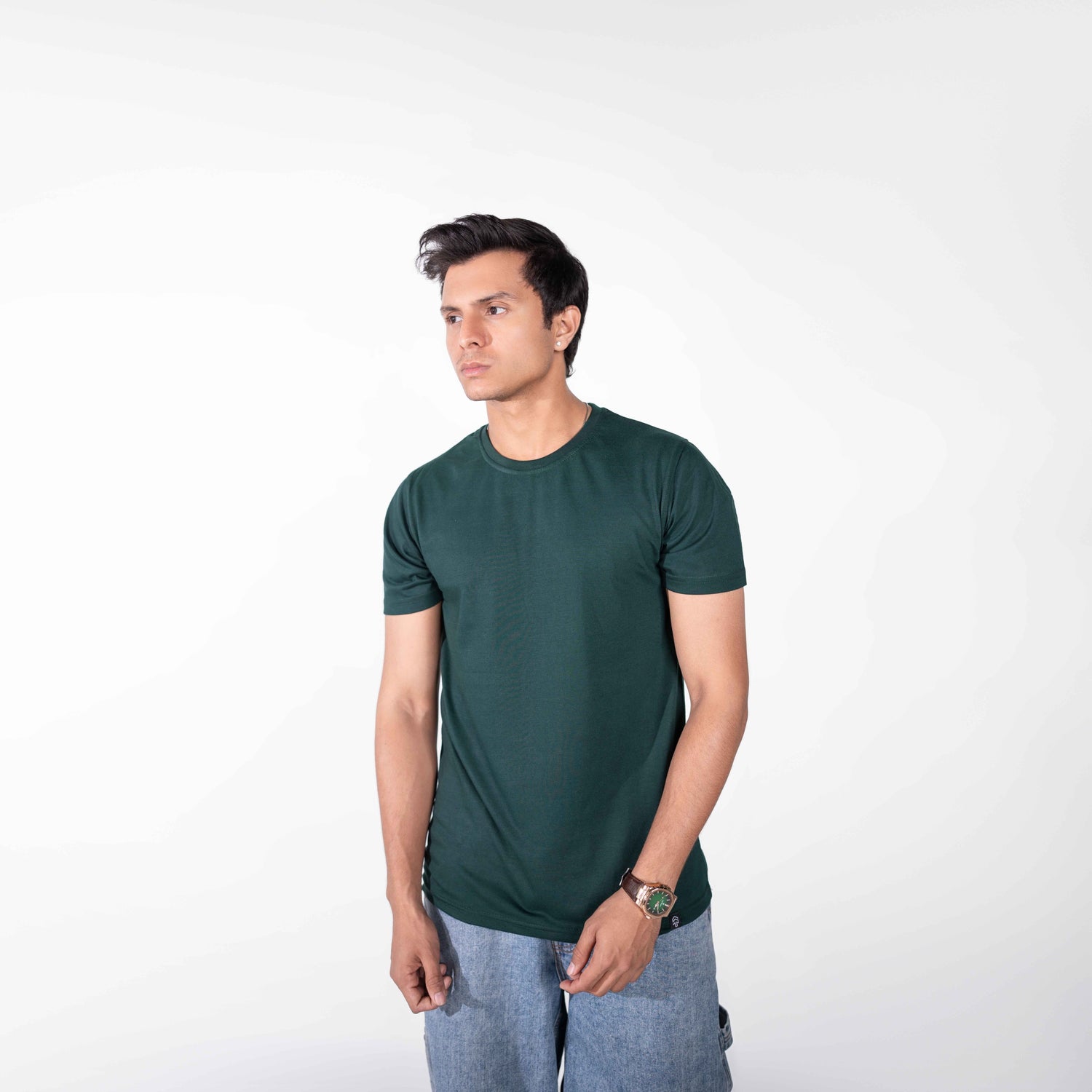 Bottle Green Basic Tee