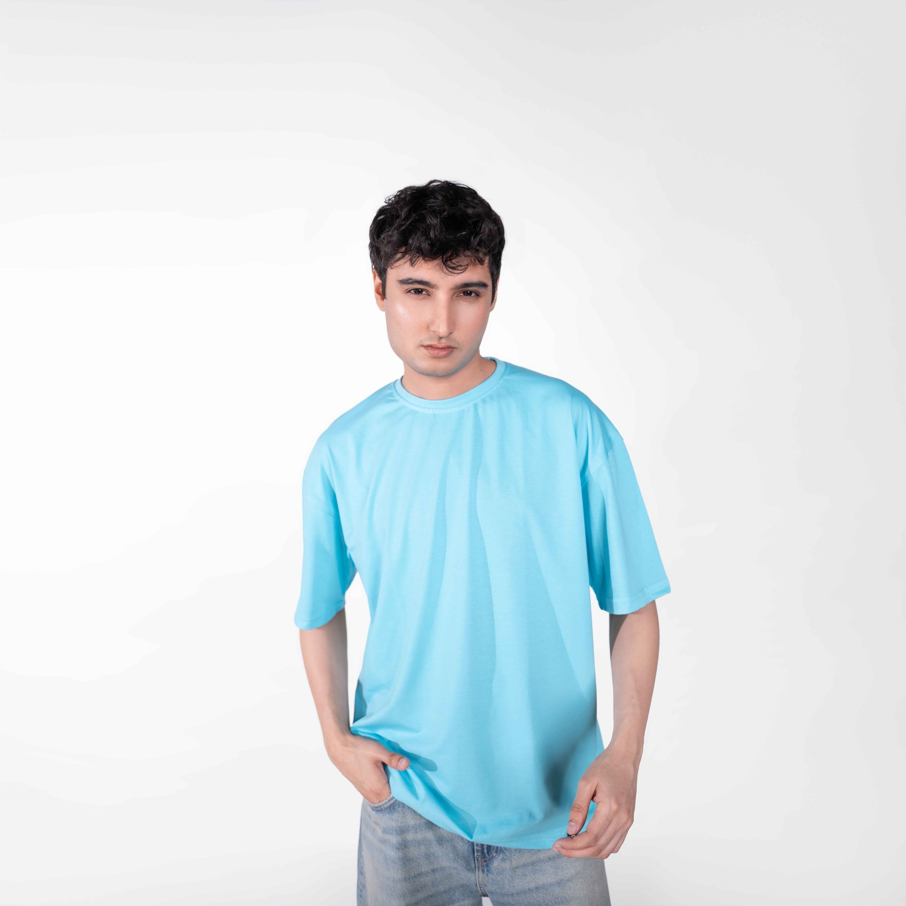 Oversize Sky Blue Tee