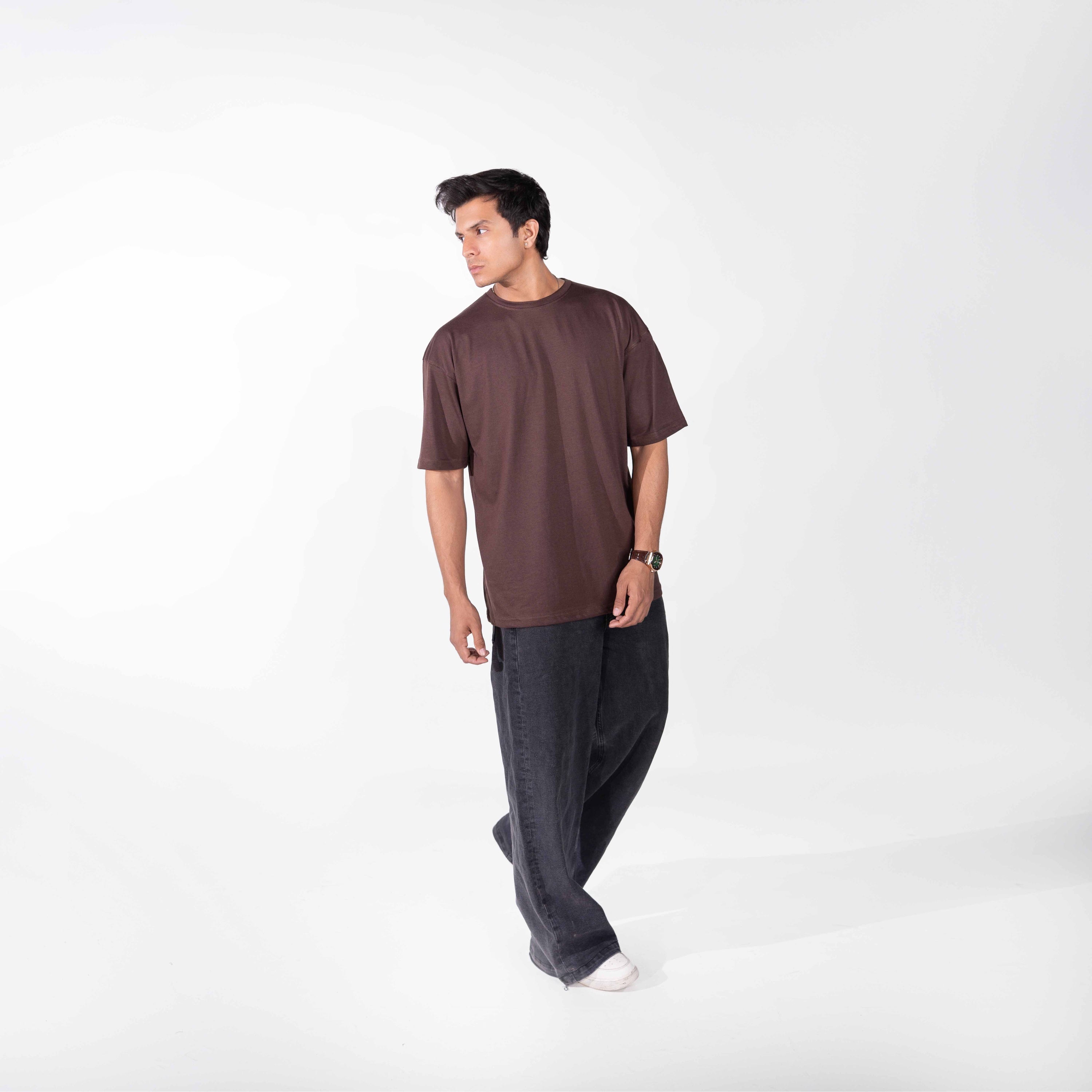 Oversize Dark Brown Tee