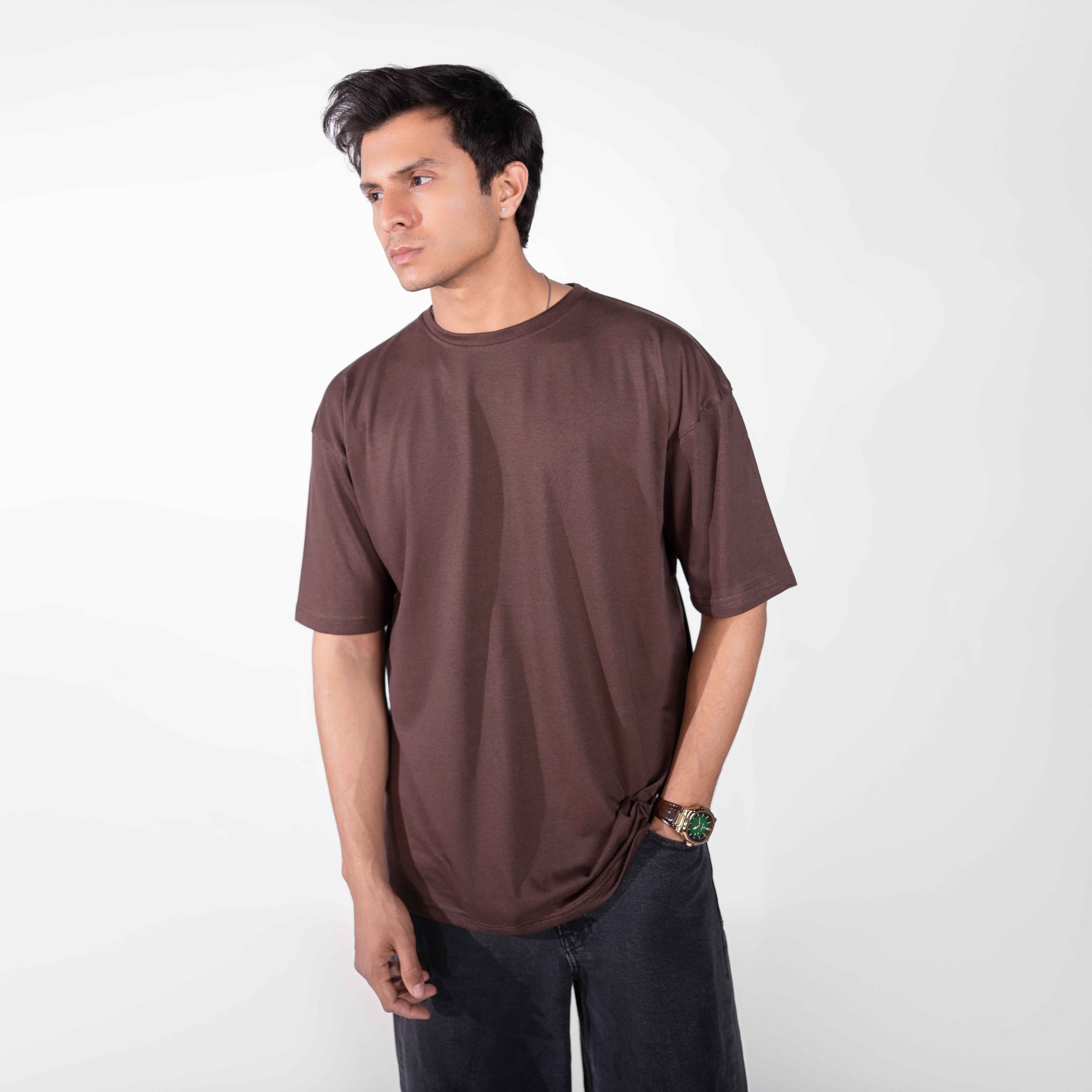 Oversize Dark Brown Tee