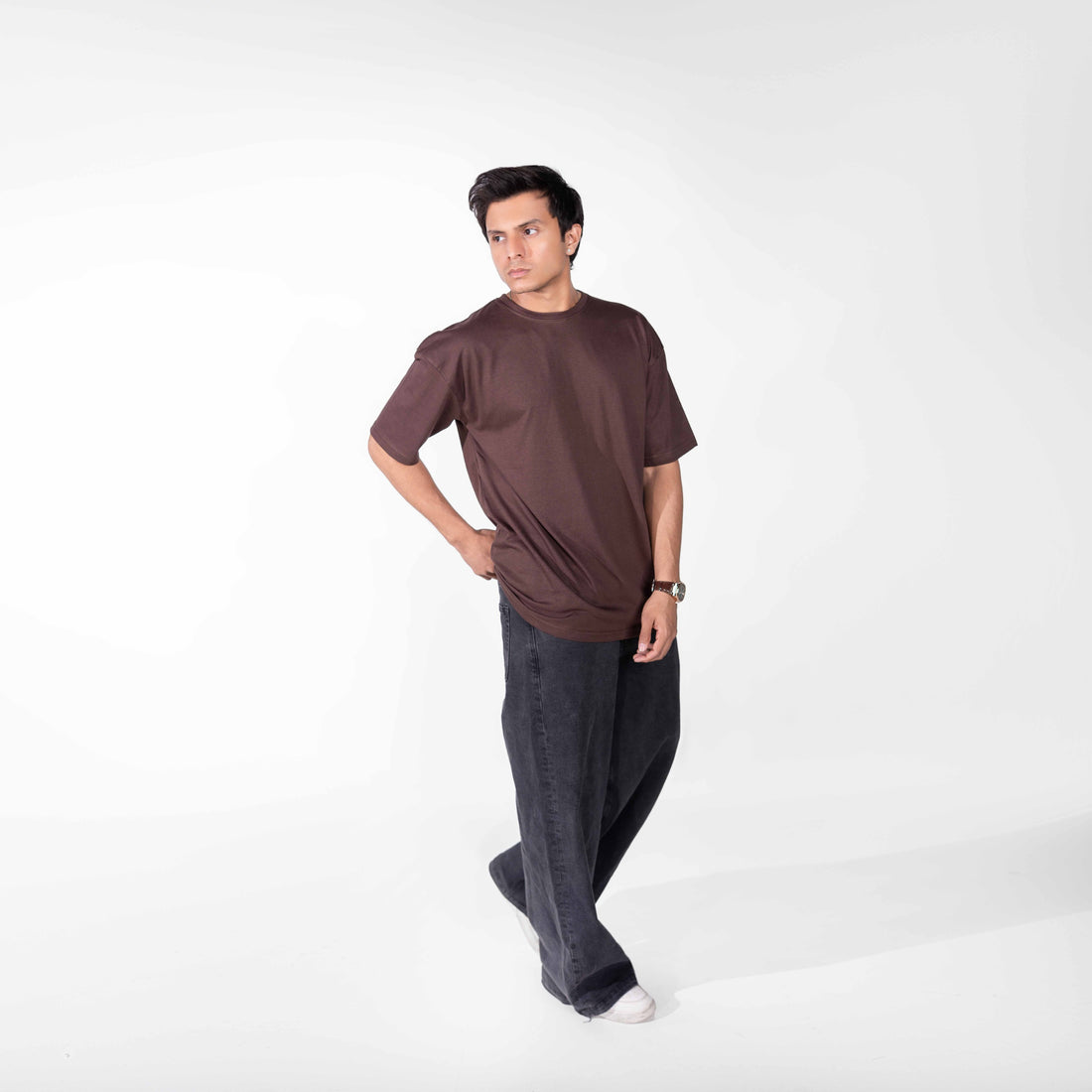 Oversize Dark Brown Tee