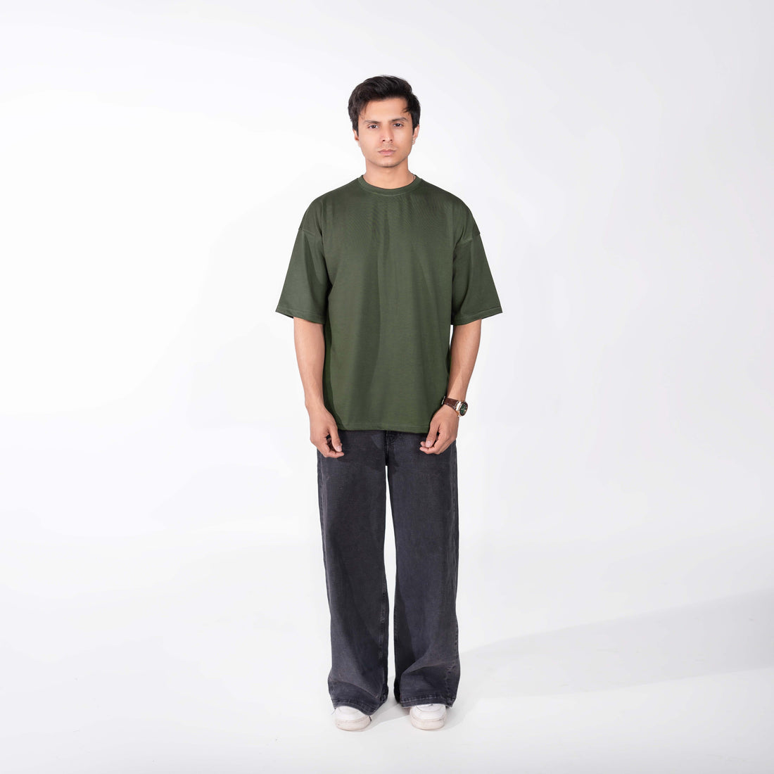 Oversize Olive Tee