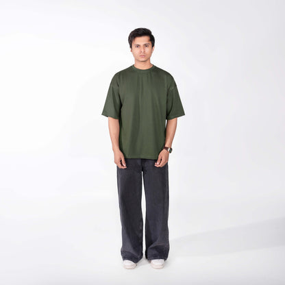 Oversize Olive Tee