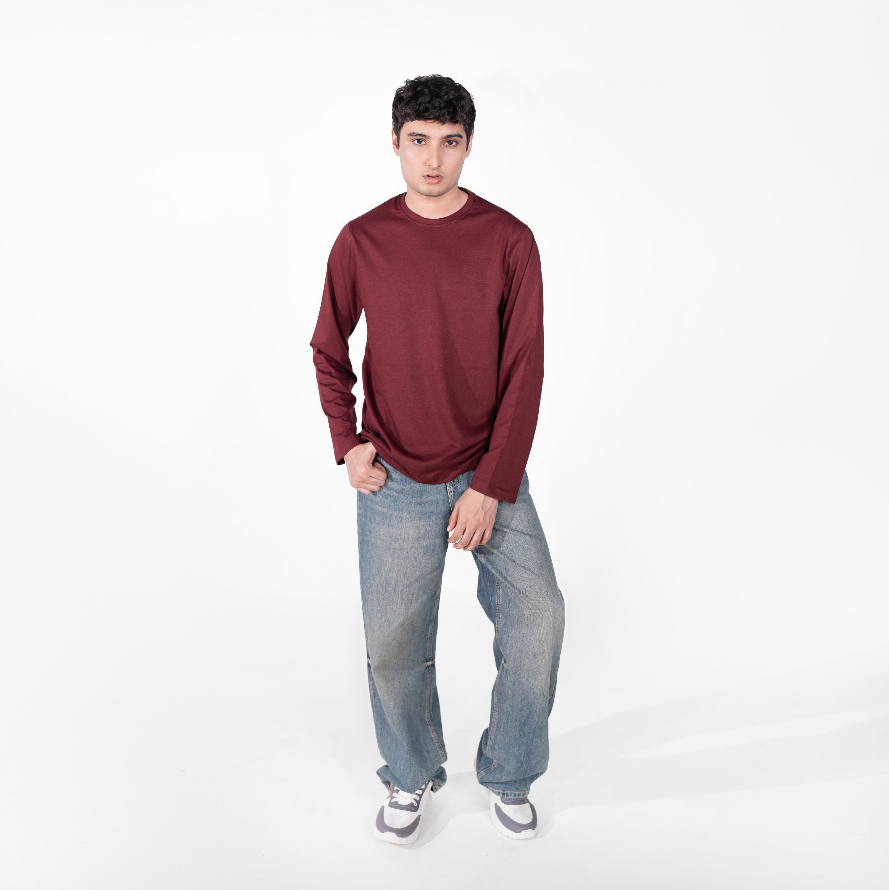 Maroon Full Sleeve Tee