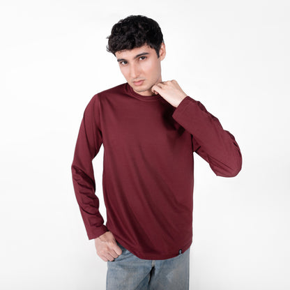 Maroon Full Sleeve Tee