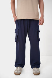 Navy Cargo Baggy Trouser