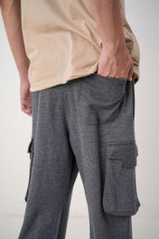 Charcoal Cargo Baggy Trouser