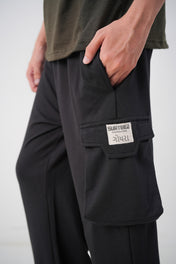 Black Cargo Baggy Trouser