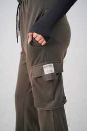 Olive Cargo Baggy Trouser