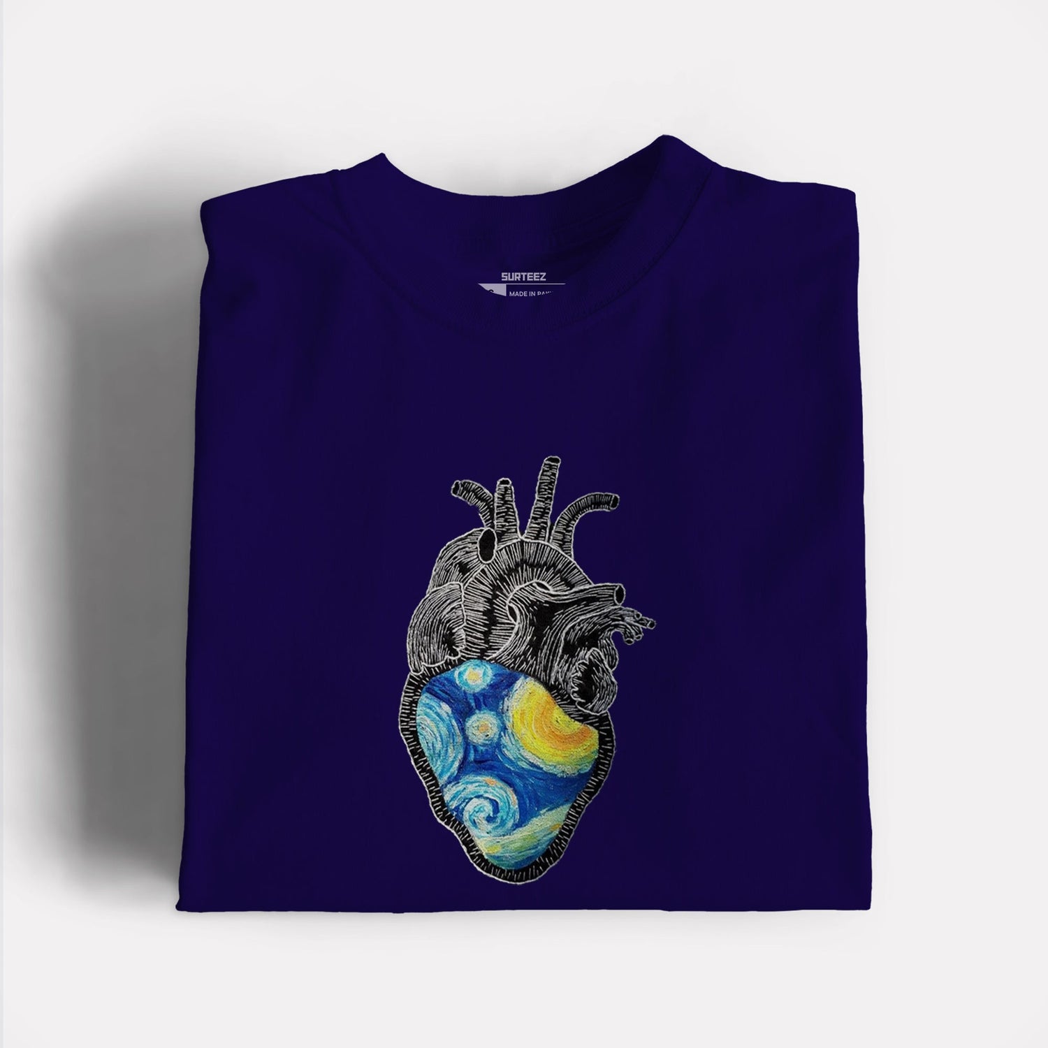 Van Gogh Heart Graphic Tshirt