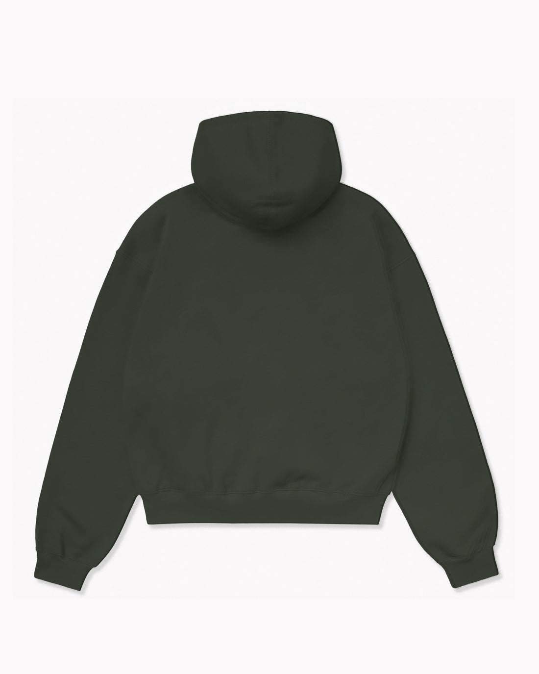 Oversize Olive Plain Hoodie