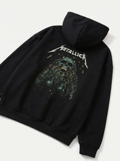 Oversize Metallic Hoodie