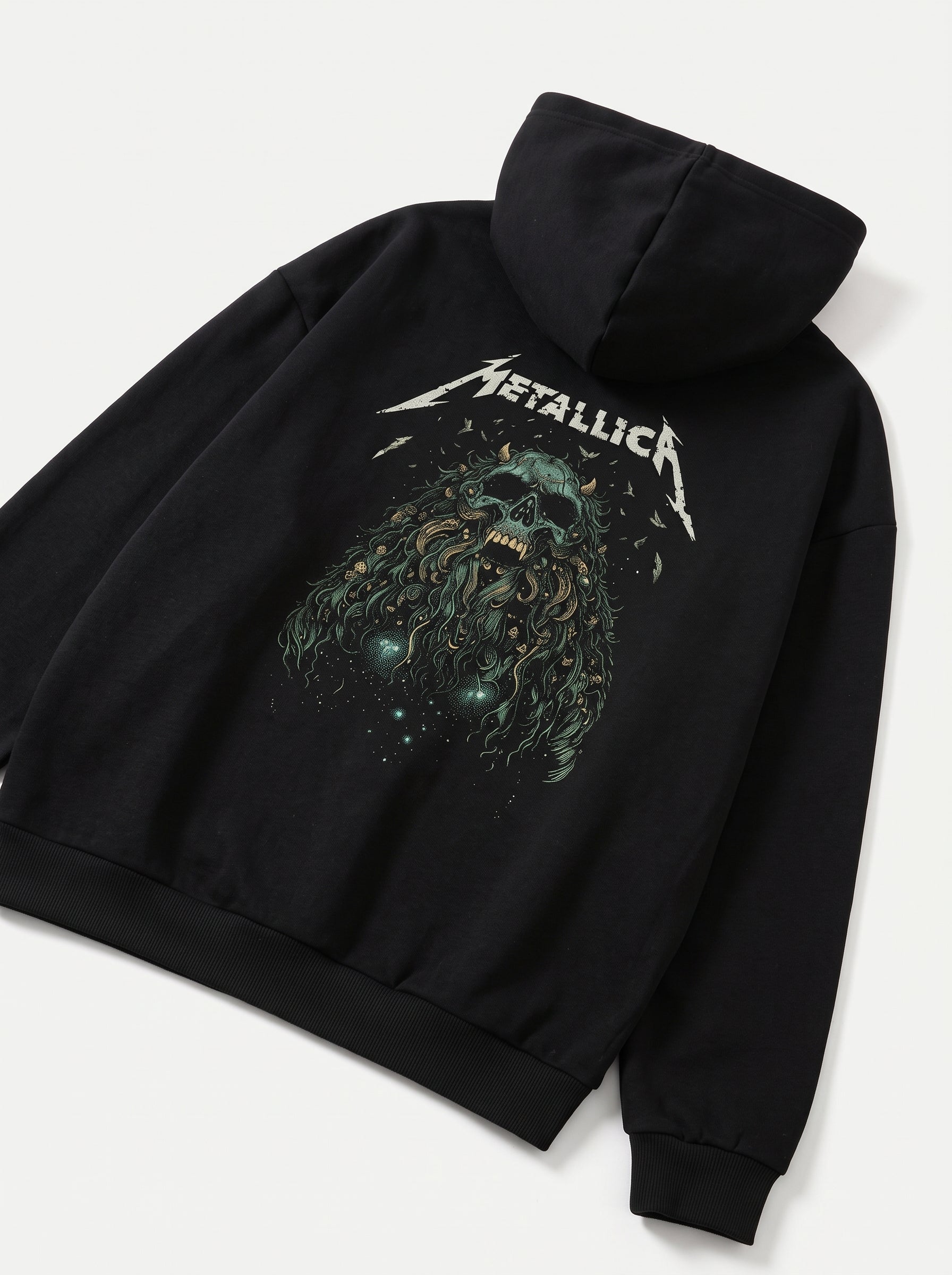 Oversize Metallic Hoodie