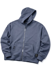 Shark Grey Oversize Zipper Hoodie