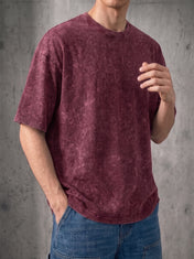 Washed Oversized Vintage Burgundy