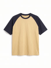 Khaki Navy Raglan
