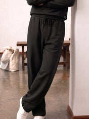 Black Half Zipper Tracksuit