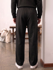 Black Half Zipper Tracksuit