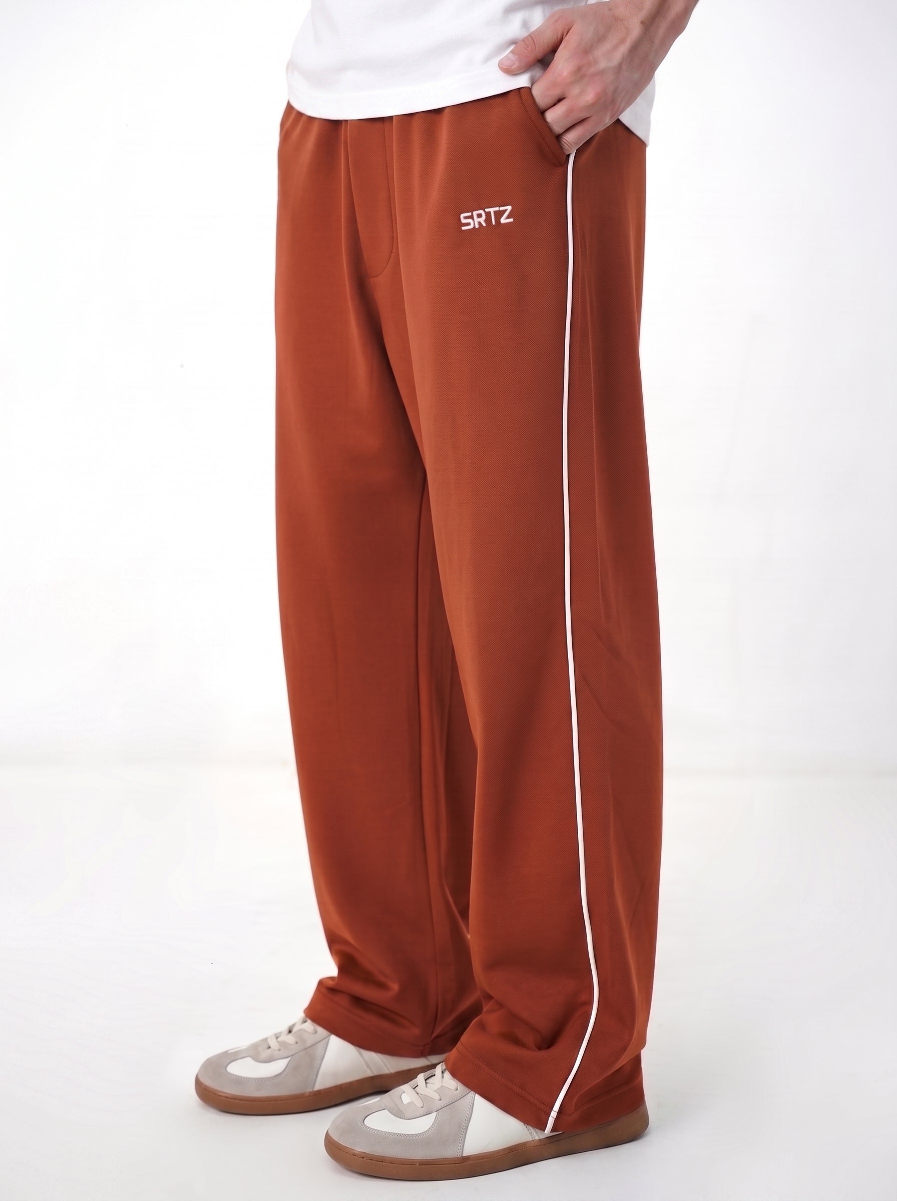 Rust Baggy Piping Trouser