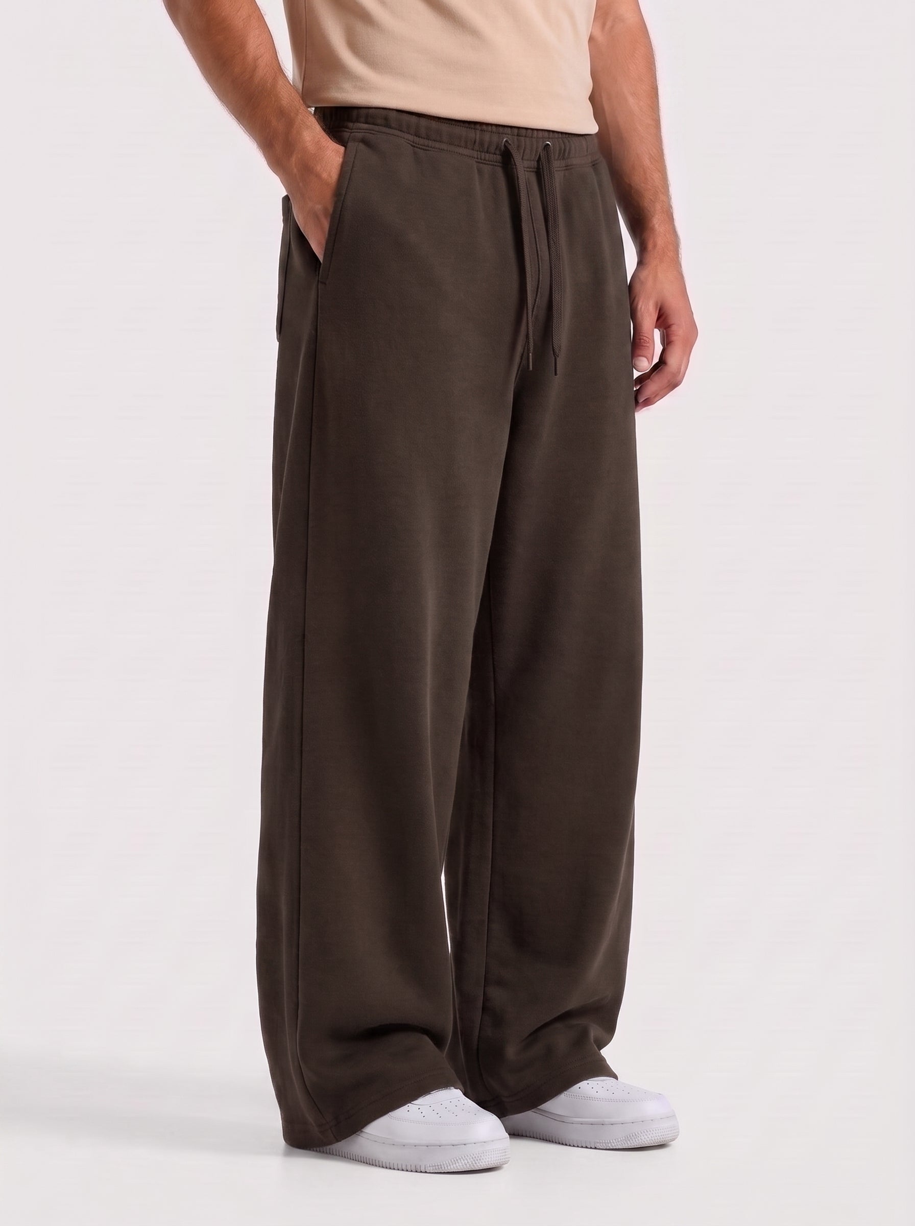 Dark Brown Baggy Trouser
