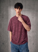 Washed Oversized Vintage Burgundy