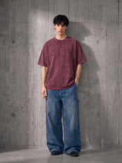 Washed Oversized Vintage Burgundy