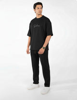 Black Interlock Co-ord Set