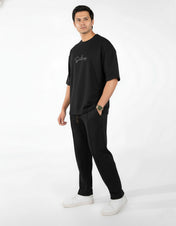 Black Interlock Co-ord Set