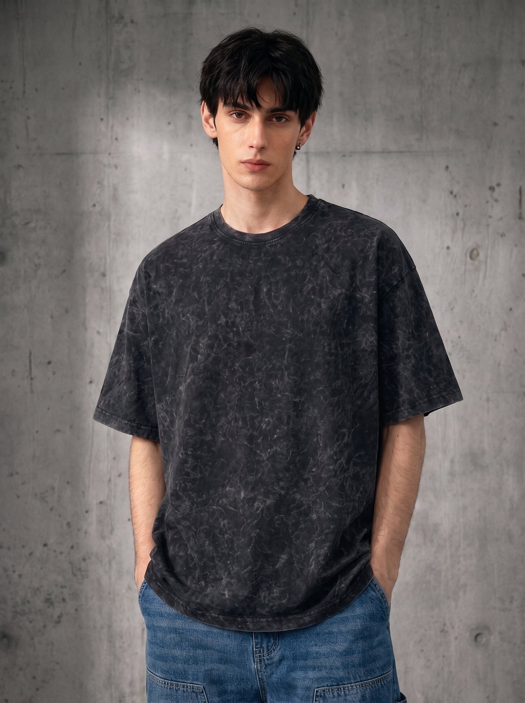 Washed Oversized Charcoal