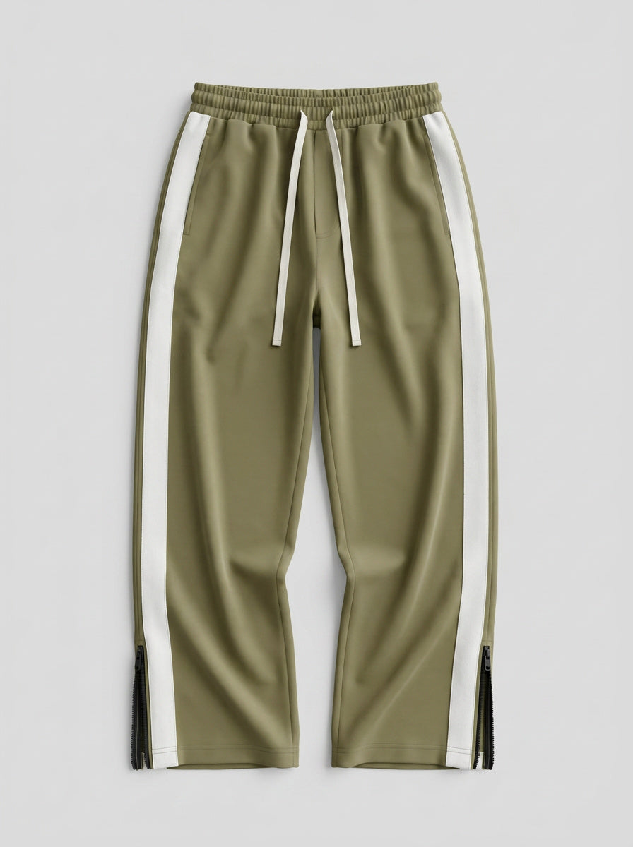 Ranger Side Stripe Zipper Baggy Trousers