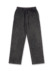 Washed Cotton Trouser - Black