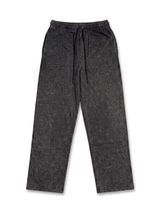 Washed Cotton Trouser - Black