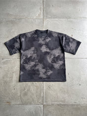 Vintage Washed Oversized Boxy Tee - Black