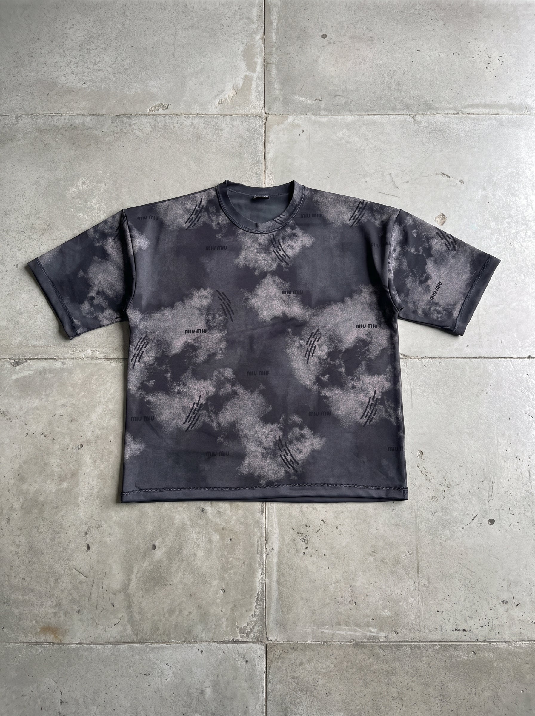 Vintage Washed Oversized Boxy Tee - Black