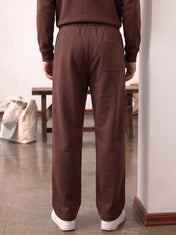 Brown Half Zipper Tracksuit