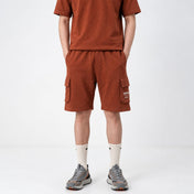 Rust Terry Cargo 3 Quarter Shorts