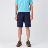 Navy Terry Cargo Shorts