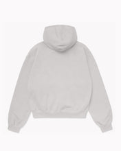 Oversize White Grey Plain Hoodie