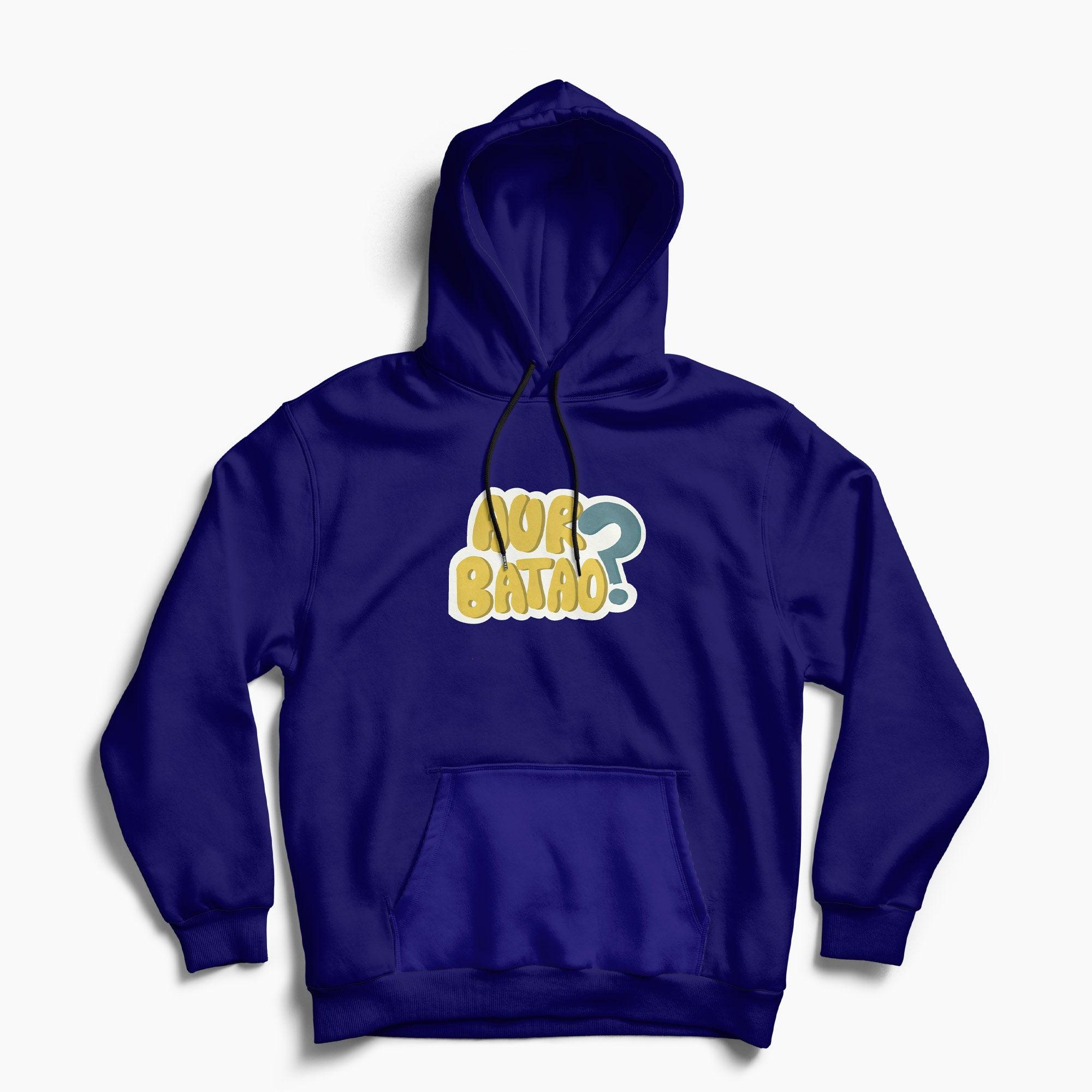 Aur Batao Fleece Hoodie - Surteez