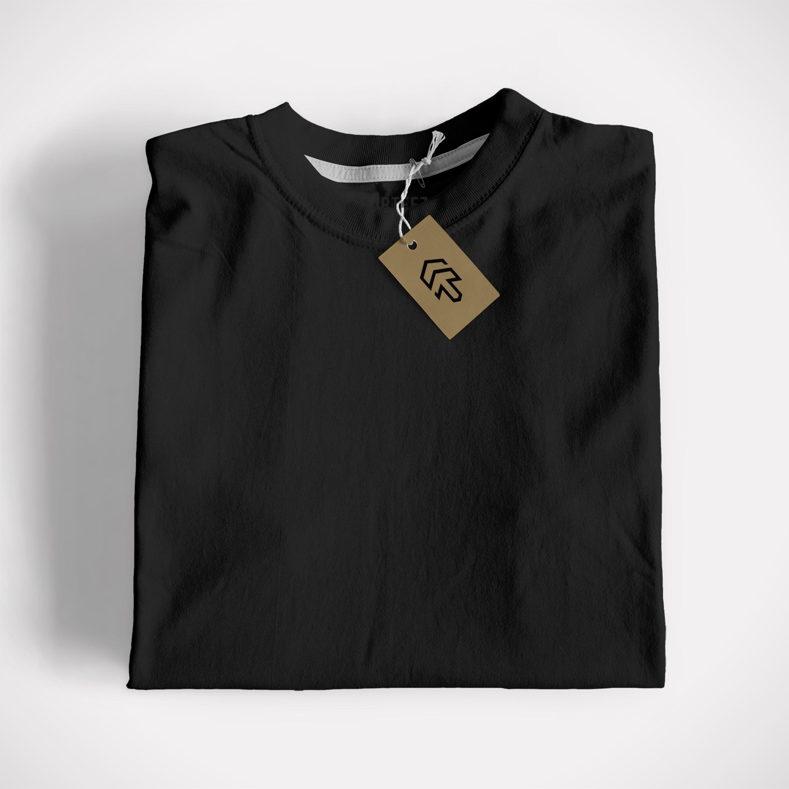 Jet Black Basic Tee - Surteez