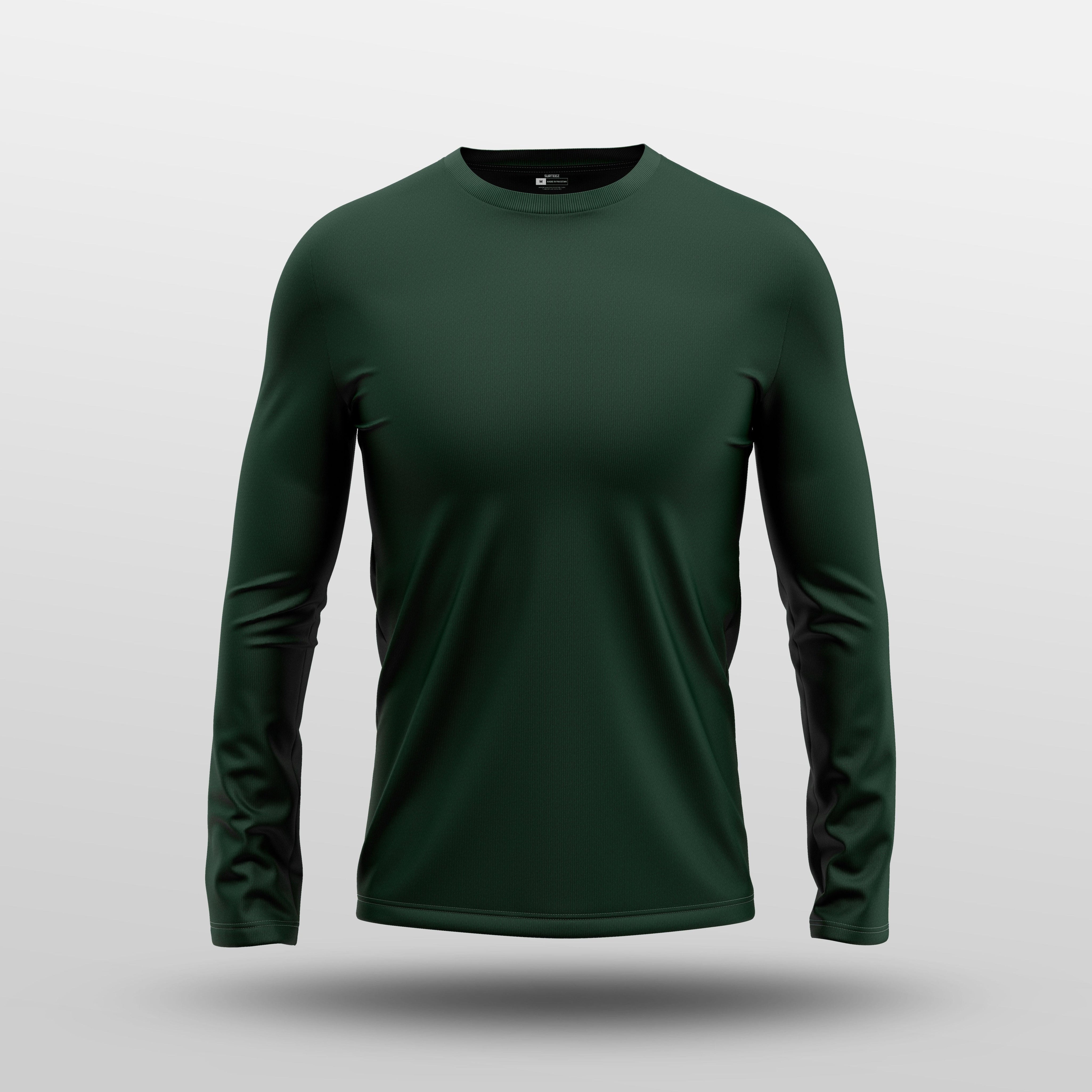 Bottle Green Full Sleeve Tee - Surteez