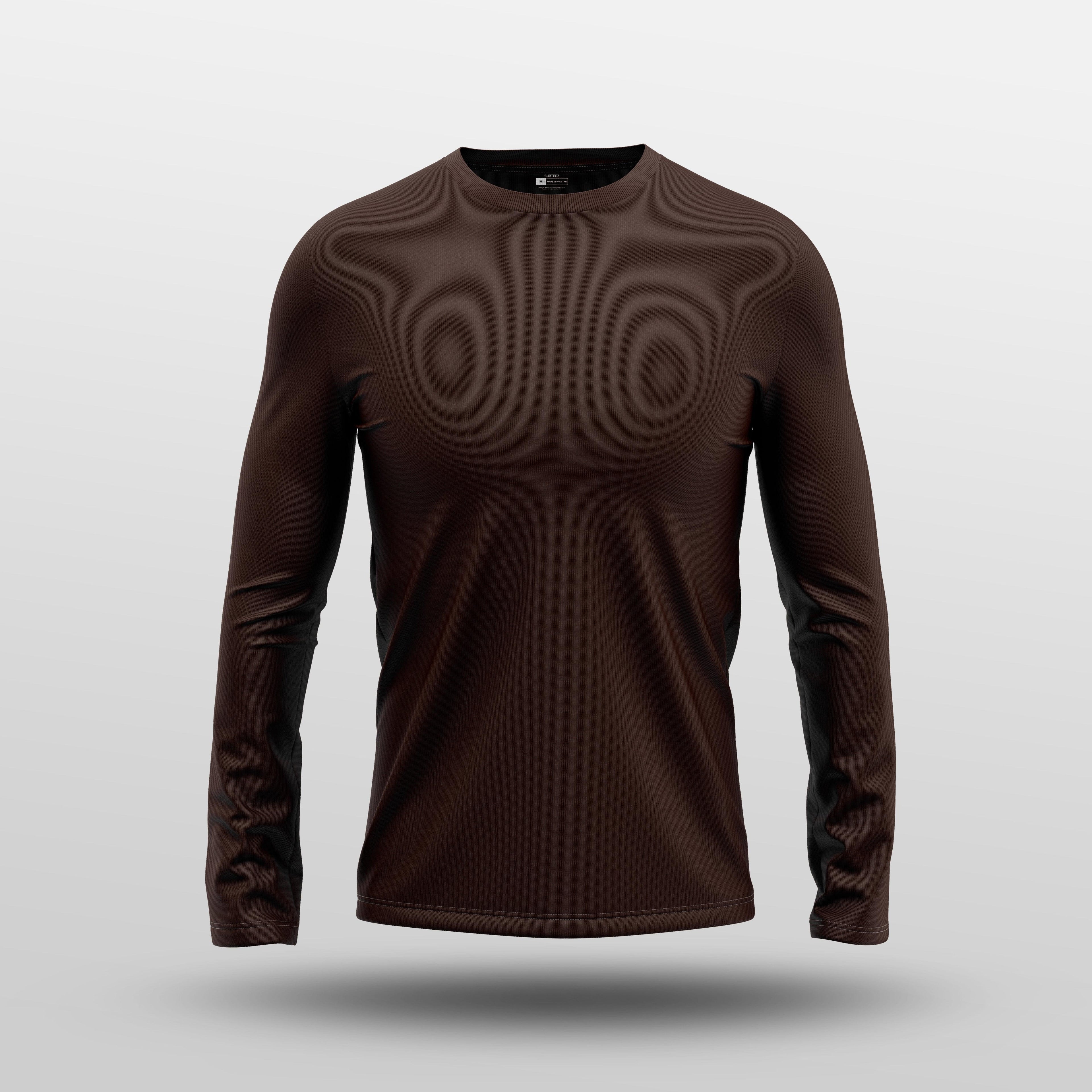 Dark Brown Full Sleeve Tee - Surteez