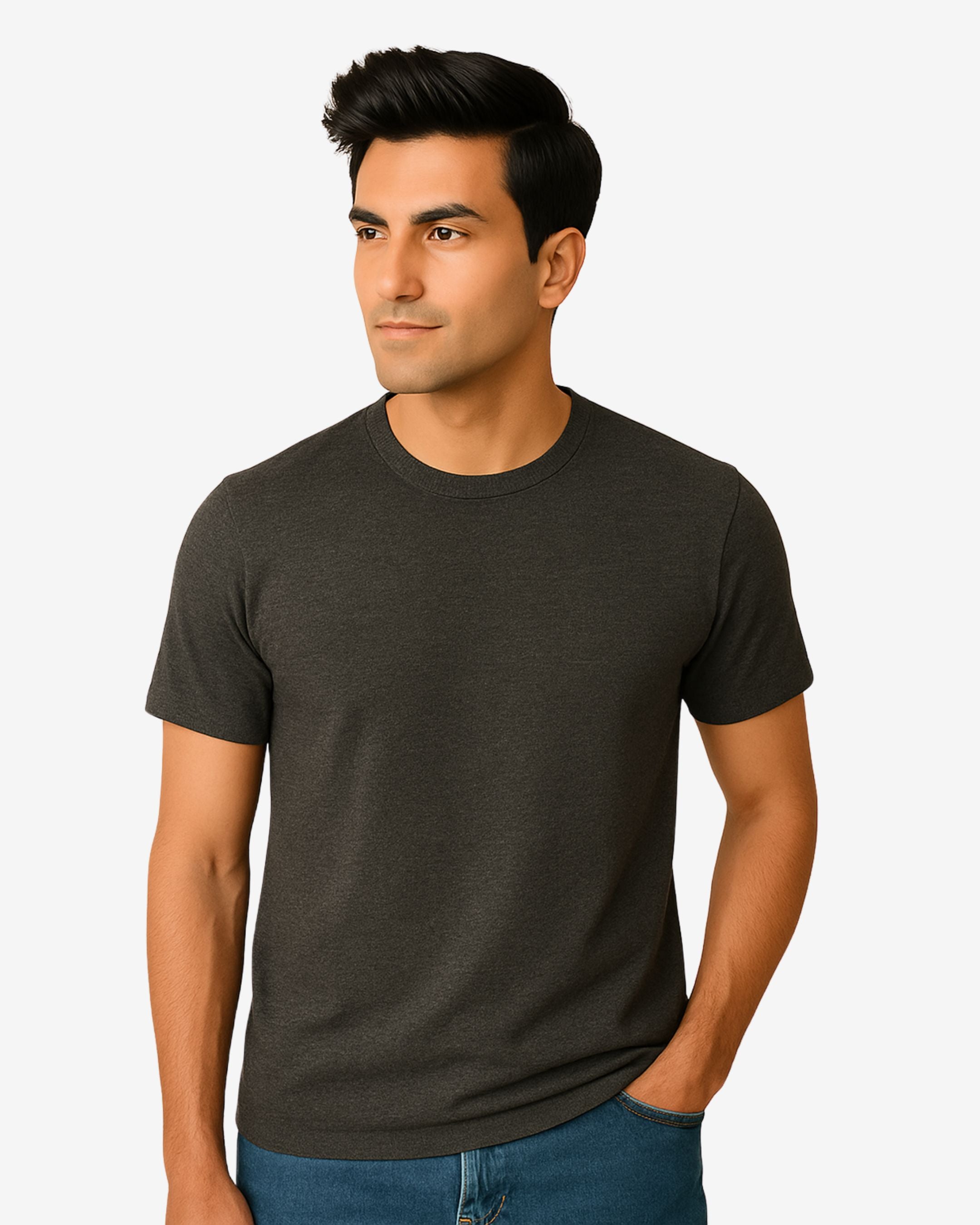 Charcoal Basic Tee