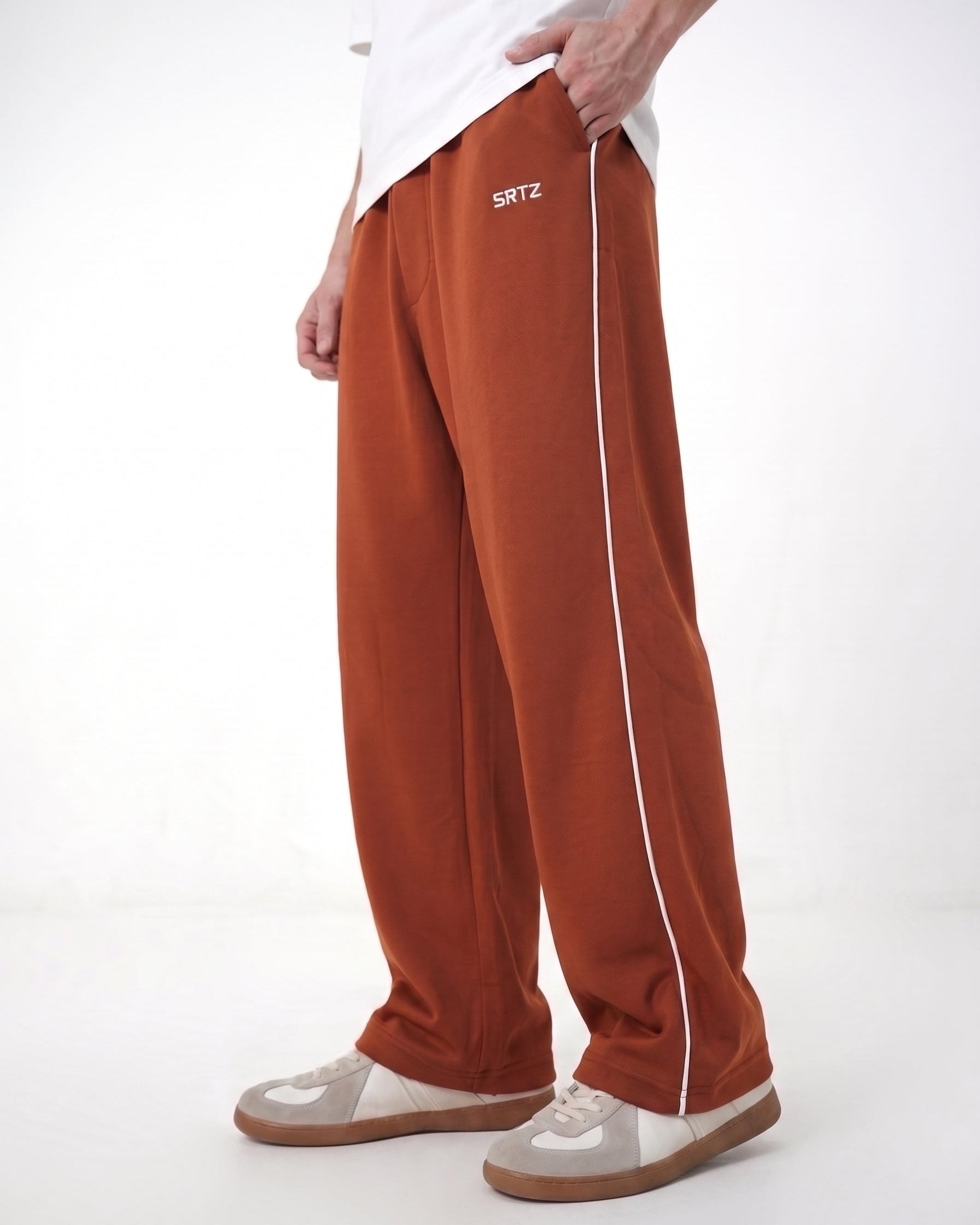 Rust Baggy Piping Trouser